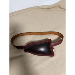Vintage Fred Coen Boxing Groin Protector Belt Mens Small Brown Leather Cup Guard